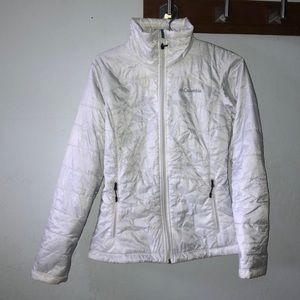 Columbia White Puffer Jacket